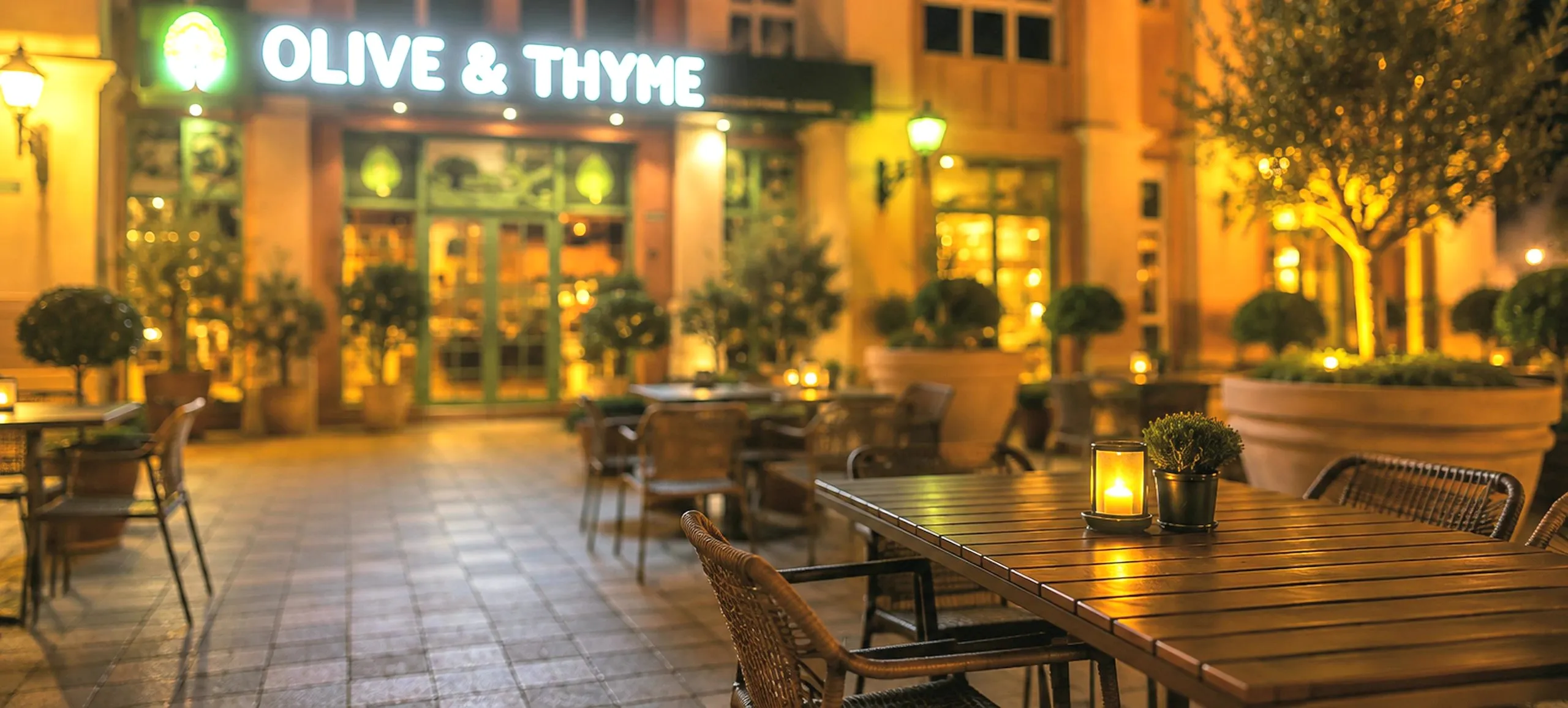 Olive & Thyme — International Cuisine, Dubai Sports City, UAE
